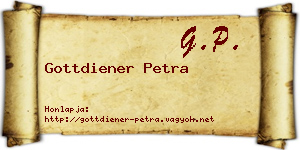 Gottdiener Petra névjegykártya